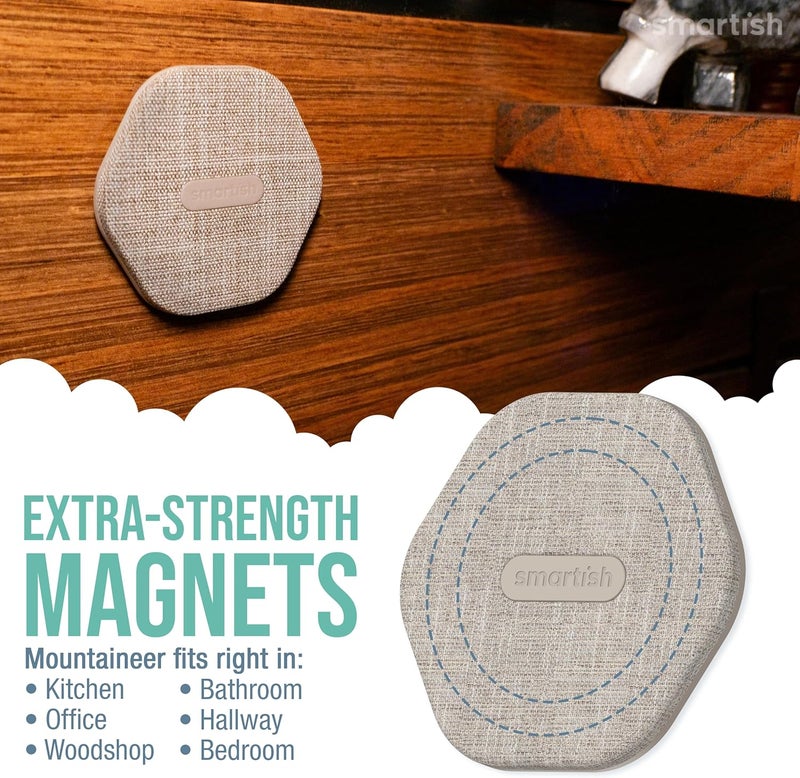 Smartish ® MagSafe Mountaineer Wall Mount - Compatible with Apple iPhone 17/16/15/14/13 - Magnetic Stick on Adhesive Phone Holder - Extra Strength Magnet for Apple Accessories - Lightly Toasted Beige - Image 2